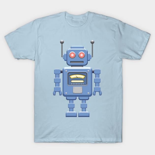 Retro Toy Robot T-Shirt by Druids Tower